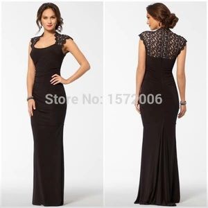 Black lace gown